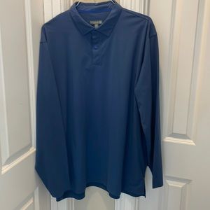 Mens Peter Millar Crown Sport long sleeve polo in rare XXL.